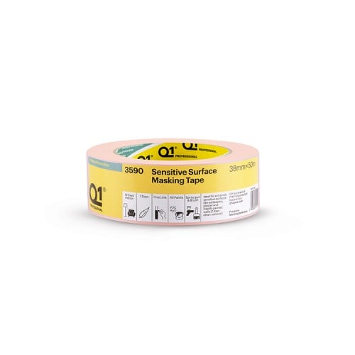 Q1 3590 Extra Sensitive Surface Masking Tape  1.5" (Pink)