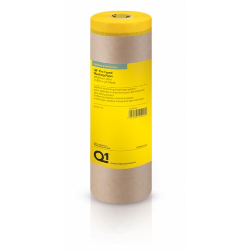 Q1 Pre Taped Masking Paper 300mm