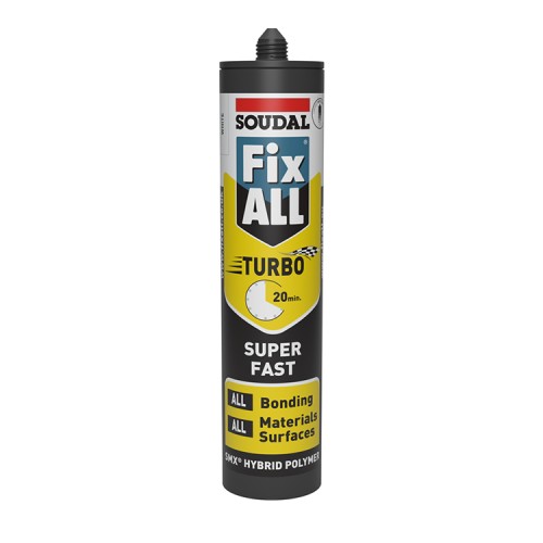Soudal Fix All Turbo Adhesive 290ml - White Soudal Fix All Turbo Adhesive 290ml - White