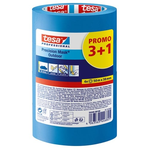 Tesa Professional 4440 Precision Mask Outdoor 1.5" /38mm (BLUE) 3 + 1 PROMO PACK
