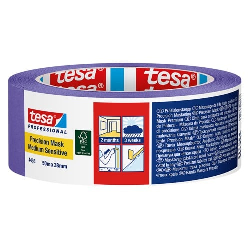 Tesa Precision 4453 Medium Sensitive Masking Tape 1.5" / 38mm (Purple)