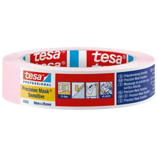 Tesa Pink Precision Masking Tape Sensitive 1" / 25mm