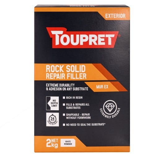 Toupret Rock Solid Repair Murex Filler 2kg Toupret Rock Solid Repair Murex Filler 2kg