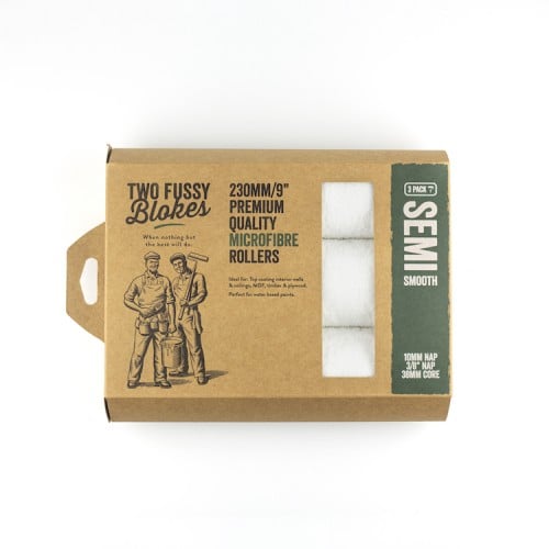 Two Fussy Blokes 9" Semi Smooth Roller Sleeve (10mm) 3 PACK