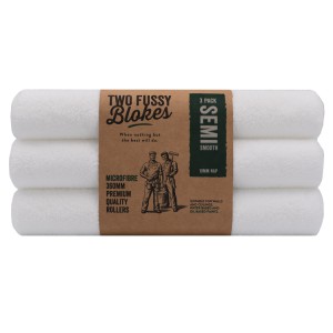 Two Fussy Blokes 14" Semi Smooth Roller Sleeve (10mm) 3 PACK