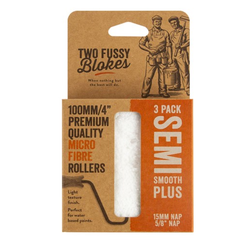 Two Fussy Blokes 4" Semi Smooth Plus Mini Rollers 3 Pack (15mm)