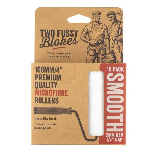 Two Fussy Blokes 4" Smooth Mini Rollers 10 Pack (5mm)
