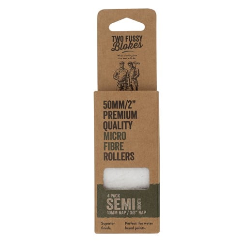 Two Fussy Blokes 2" Semi Smooth Mini Rollers 4 Pack (10mm) Two Fussy Blokes 2" Semi Smooth Mini Rollers 4 Pack (10mm)