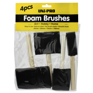 Uni-Pro Economy Foam Brush Set - 4 Pack