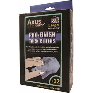 Axus Pro-Finish XL Tack Cloths x 12 