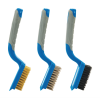 Silverline Medium Wire Brush Set 3 Pack