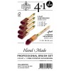 Staalmeester Flat Brush Set 4 Pack WIth Free Sash