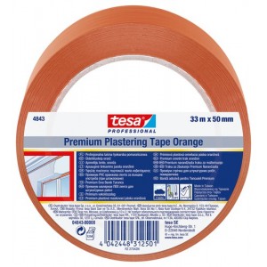 Tesa Premium Plastering Tape Orange 33m x 50mm