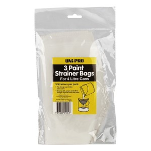Uni-Pro Paint Strainer Bags for 4 Litre Tins 3 Pack