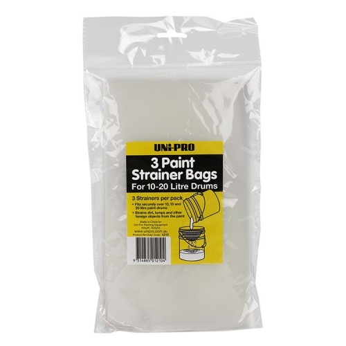 Uni-Pro Paint Strainer Bags for 10 - 20 Litre Drums 3 Pack Uni-Pro Paint Strainer Bags for 10 - 20 Litre Drums 3 Pack
