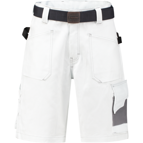 WorkMan 2083 D-Sign Bermuda Shorts White/Grey